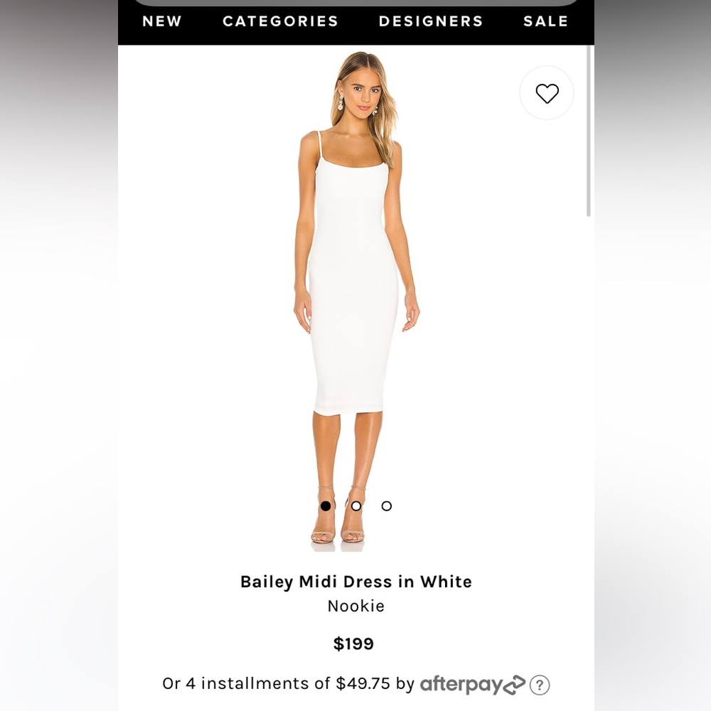 White Nookie MIDI Dress